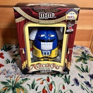 NEW SEALED M&Ms BLUE Nutcracker Ltd Edition Holiday Candy Dispenser Toy Solider